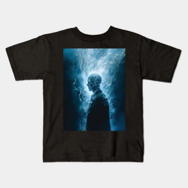 The Night King from game of thrones Kids T-Shirt by Maverick Media